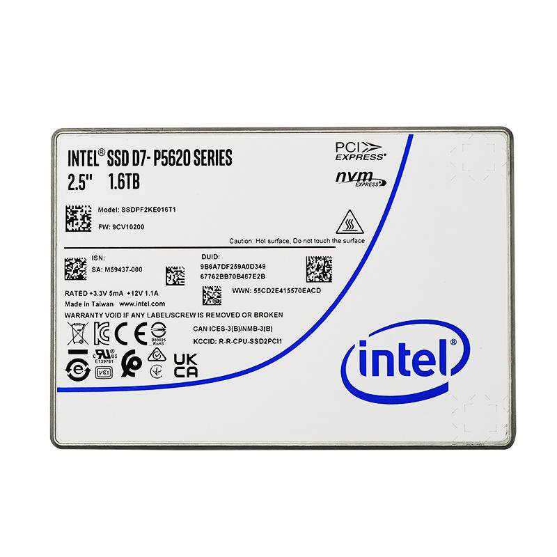 Intel/英特尔 P5620 1.6TB U.2 固态硬盘SSDPF2KE016T1企业级固态