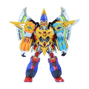 正版钢铁飞龙4时空战记超机甲刃皇五合体儿童变形玩具模型机器人