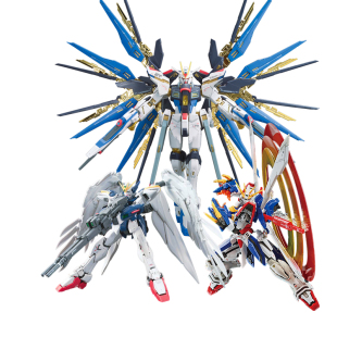 万代 拼装模型 RG 高达异端 强袭 自由 命运 00飞翼神闪光艾比安