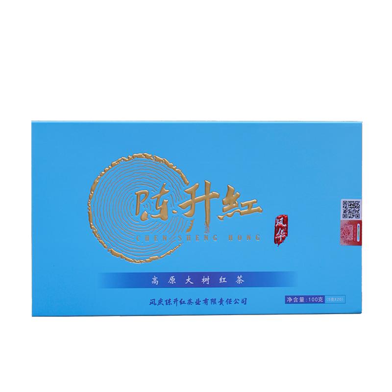 陳升紅風華 高原大樹紅茶金芽黑條100g茶葉輕禮盒 云南鳳慶滇紅茶