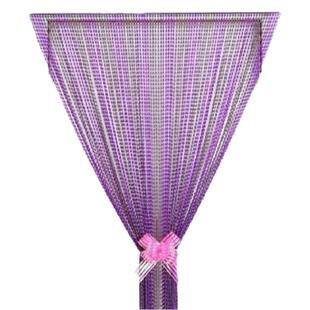 XM门连子玻璃水晶门帘线帘走廊加密窗户镜子对着卧室门化解床对门