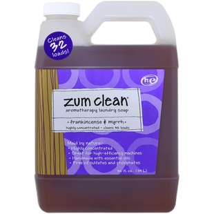 Zum浓缩清洁除污垢异味芳香植物精油洗手液乳香没药洗衣粉/洗衣液