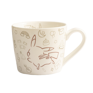 皮卡丘陶瓷马克杯可爱卡通学生儿童水杯带勺礼盒装情侣杯咖啡杯