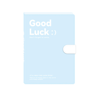 三年二班 Goodluck皮面活页本高颜值笔记本本子日记本手账本日程学生专用本活页初高中生学习做错题记事本