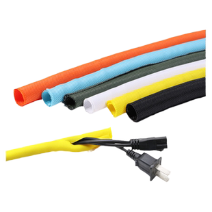 开口自卷式编织网管束线光纤电线保护套管 阻燃编织套管5mm-100mm