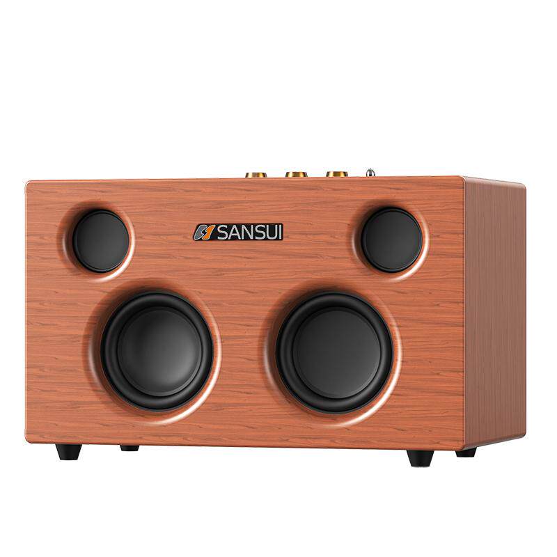 山水高端木质HIFI发烧级音响无线蓝牙家用桌面电脑客厅低音炮音箱