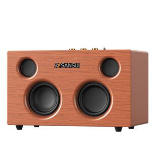 山水高端木质HIFI发烧级音响无线蓝牙家用桌面电脑客厅低音炮音箱