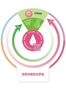 宫颈问题罗盘亚克力摆件宫颈进程逆转展示妇科健康科普教具品