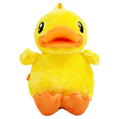 B.Duck儿童小黄鸭双肩包毛绒可爱