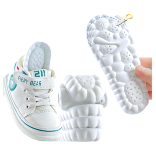 4D超软踩屎感儿童运动鞋垫男童女童宝宝小孩专用吸汗防臭透气减震