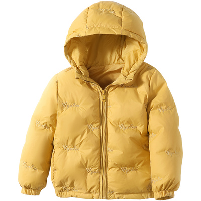 雅鹿儿童刺绣短款洋气羽绒服