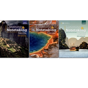 Listening and Notetaking Skills 第四版英文原版进口 国家地理 少年英语听力笔记技能技巧专项强化训练寒暑假短期学习教材