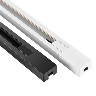 轨道灯轨道条导轨射灯led导轨灯二线1米1.5米2米原装轨道条连接器