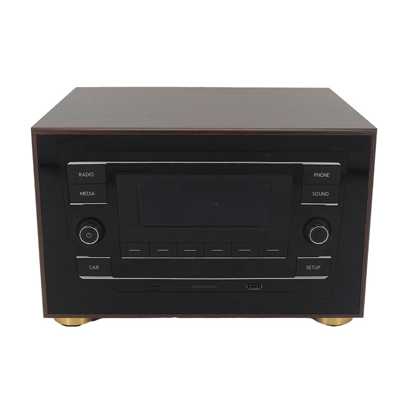 大众原车收音CD机改装家用机箱