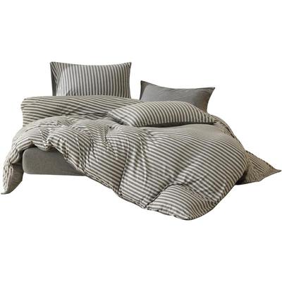 水星家纺针织全棉床笠四件套