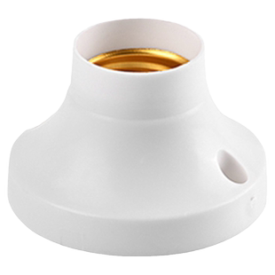 家用E27E14通用螺口明暗装灯座防水灯头LED灯泡底座带开关插头座