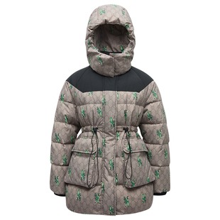 【设计师联名】LINC金羽杰羽绒服女款2024新款派克服中长款羽绒服