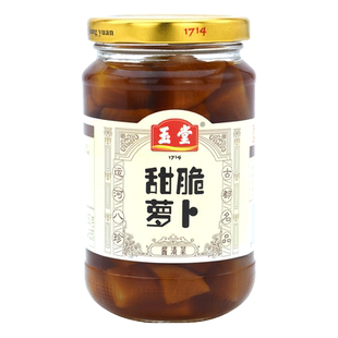 玉堂酱园酱萝卜350g瓶装济宁特产自制酱脆小萝卜下饭菜小菜食品