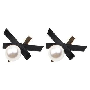 刘亦菲同款珍珠蝴蝶结发夹甜美在逃公主刘海夹子公主头小抓夹发饰