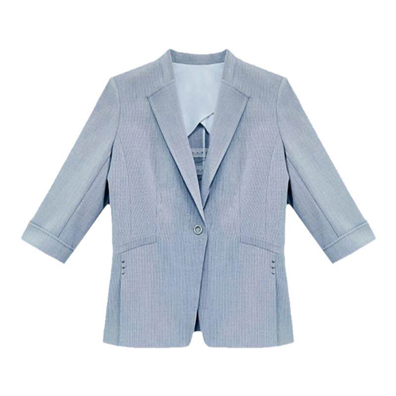 翠贝卡通勤七分袖西服套装裤子