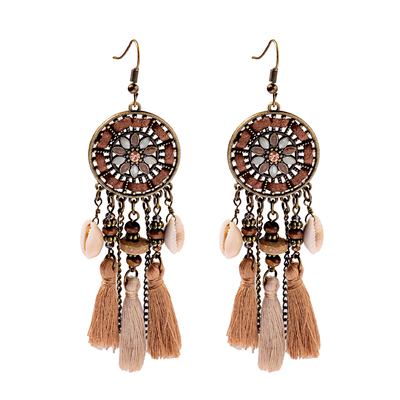 复古民族风耳环耳夹无耳洞饰品女