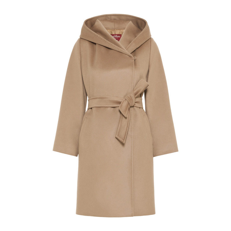【秋冬新降】MaxMara 26新品女装羊毛长袍连帽大衣6016096106