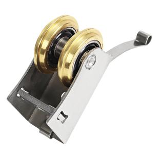 老式推拉门滑轮钛合金移门并排滑轮卫生间浴室衣柜门双排凸轮27宽