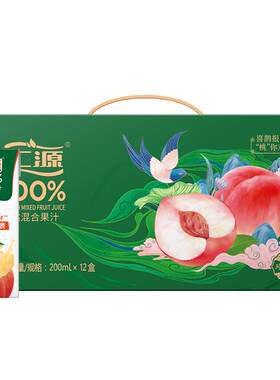 汇源桃混合果汁200ml*12盒