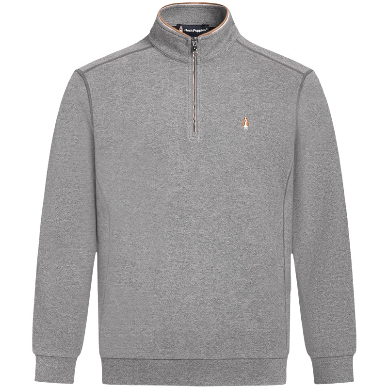 半拉链卫衣暇步士长袖