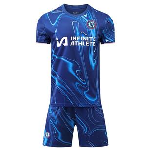 24-25切尔西球衣欧冠足球服套装男定制恩佐儿童比赛训练队服蓝色