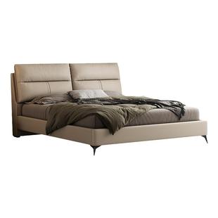 政府补贴喜临门真皮床简约主卧大床双人高端大气轻奢卧室 伯尔尼S