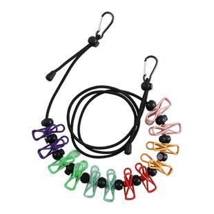 旅行便携晾衣绳旅游出差挂衣绳弹力带夹子便携衣架酒店晾衣服神器