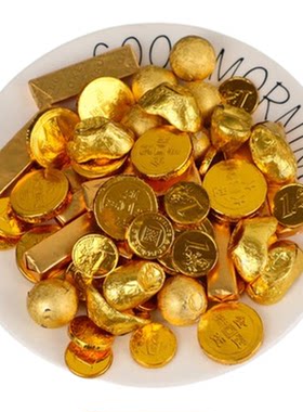 爆款热卖金币巧克力蛋糕装饰