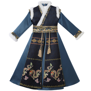 男童汉服2026新款冬装儿童古装男宝唐装男孩新中式小少爷国风冬季