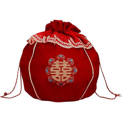 结婚喜盆包袱皮一对女方陪嫁用品