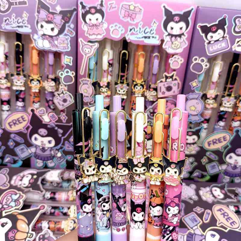 卡通库洛米盒装贴片货源笔笔头水笔ST夹笔型金属精美合金贴片新款