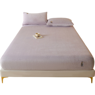 TeenieWeenie加厚牛奶绒床笠单件冬季加绒隔脏床罩全包床垫保护罩