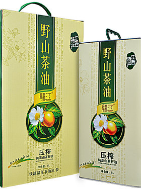 赣江山茶油5l铁桶纯正食用油