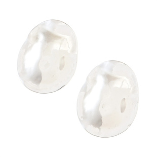 clane松本惠奈同款小众高级感不规则夸张大潮酷金银色耳钉环耳夹