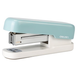 得力马卡龙色系订书机TA301-A学生办公用简约可爱ins多功能订书器装订机办公家用省力钉书机高颜值钉书机