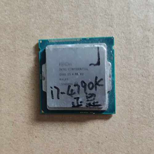 溢价-i7 4790K 是ES版 CPU 使用 实物图