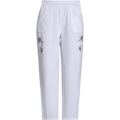 纯棉妈妈裤子春夏长裤