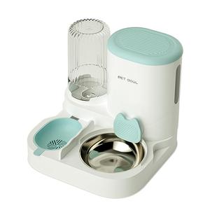 猫碗猫食盆自动喂食饮水器双碗不锈钢狗碗猫咪饭碗喝水碗宠物用品