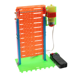 遥控卷闸门DIY电动卷帘门玩具模型科技小制作学生科学实验升降门