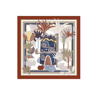 上海故事2026春夏新款双面印花真丝中方巾桑蚕丝巾系脖送长辈礼盒