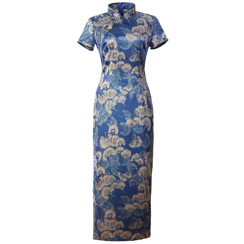苏州丝绸中式旗袍长款2026新款夏季江南复古中国风日常可穿大码