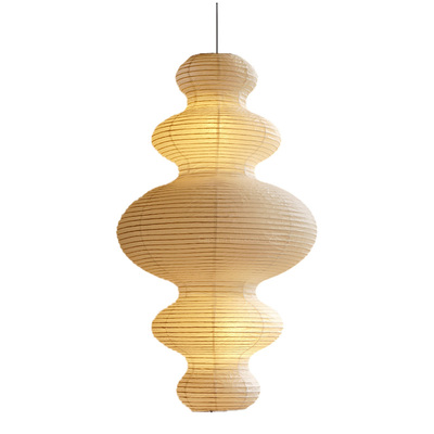 loft日式吊灯中古风纸灯