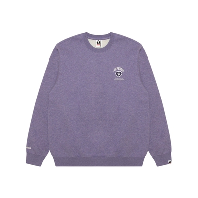 Aape爱心徽章简约薄绒圆领卫衣