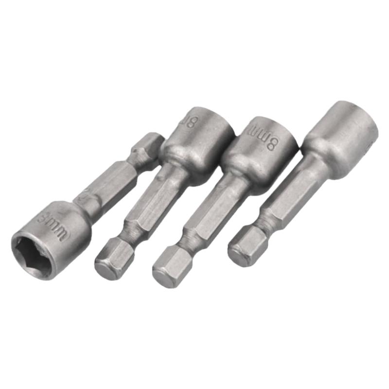 六角钻尾丝套筒 内六角套头 8MM 9MM 强磁 5.5mm 6.3mm钻尾丝用