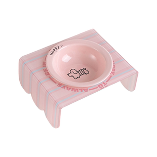 Petdebby韩国bd同款宠物碗猫碗狗狗饭碗飞碟粮碗带碗架宠物用品
